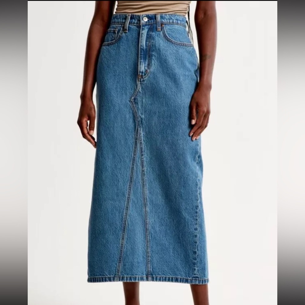 Abercrombie Denim Maxi Skirt